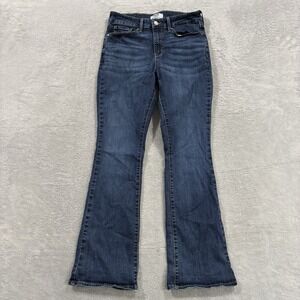 Levi's Denizen Jeans Women's 10M 30x30* Midrise Bootcut Blue Denim Whiskers